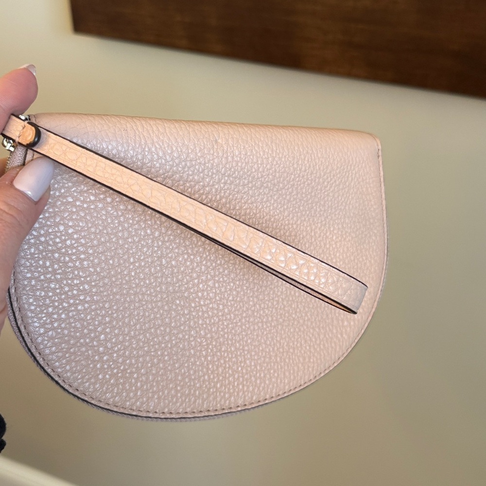 Kate Spade ♠️ Jackson Half Moon Leather Wristlet (Light Pink) NWOT - Picture 7 of 8